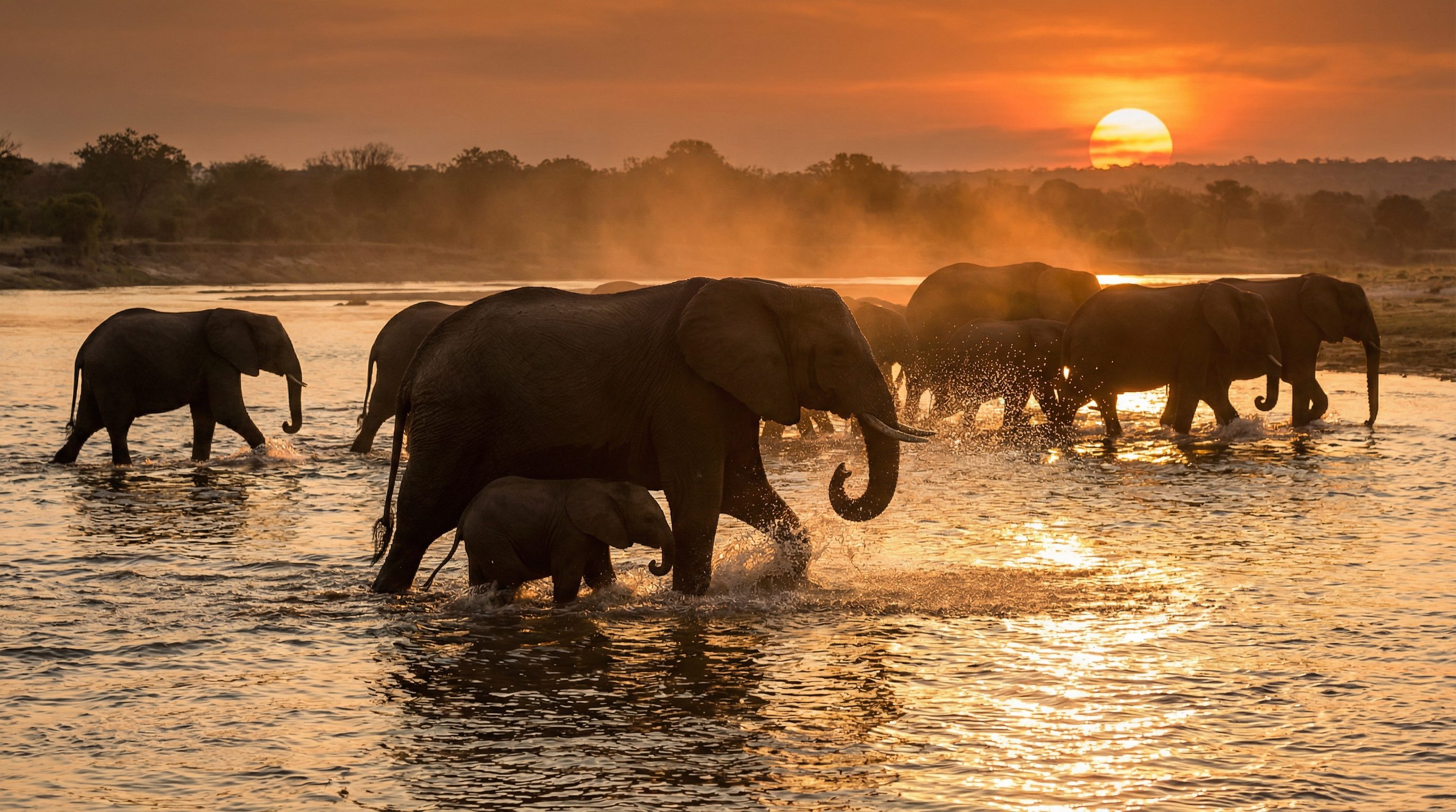 抖音揭秘视频：非洲象群迁徙视频