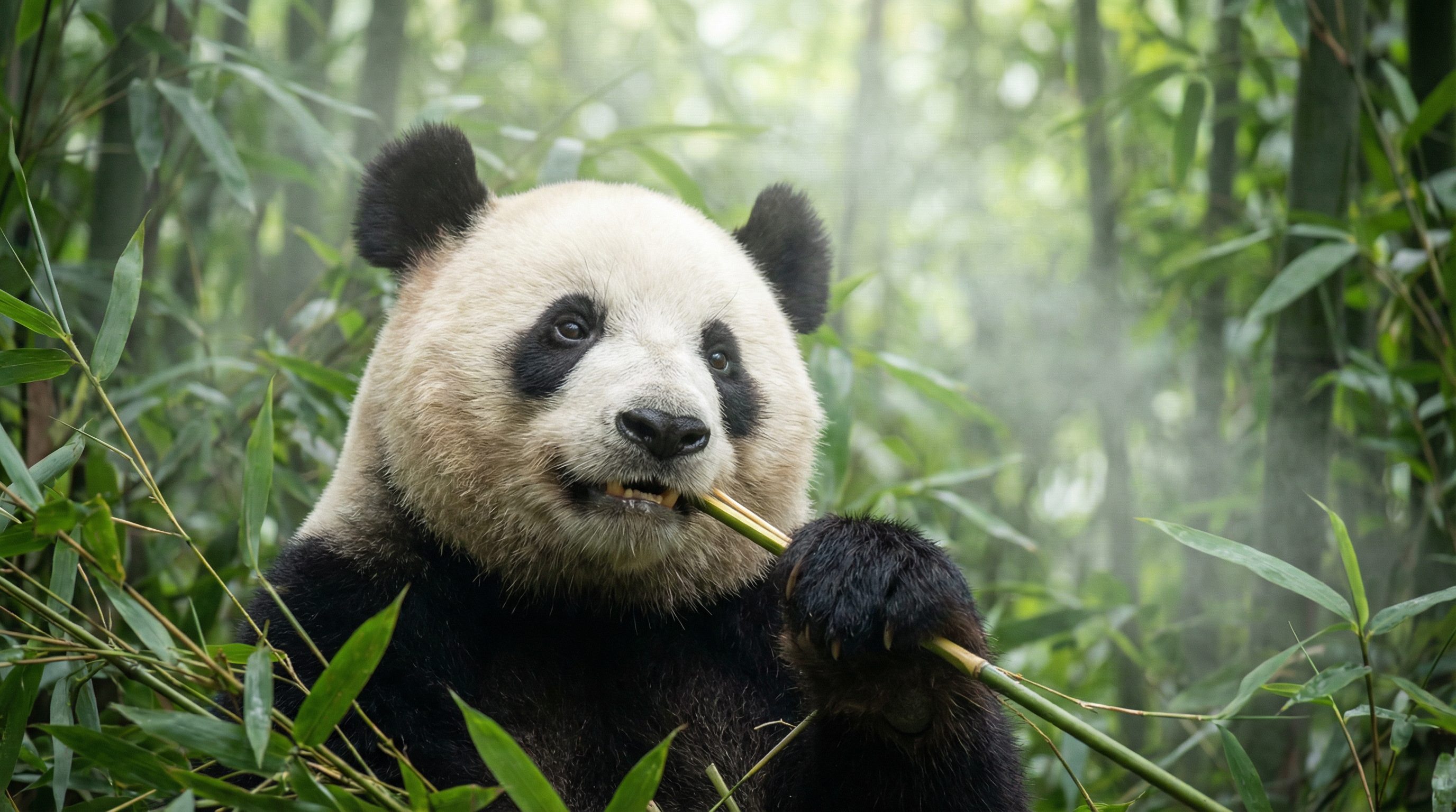 抖音揭秘视频：大熊猫吃竹子视频教程